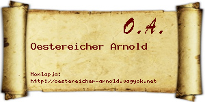 Oestereicher Arnold névjegykártya